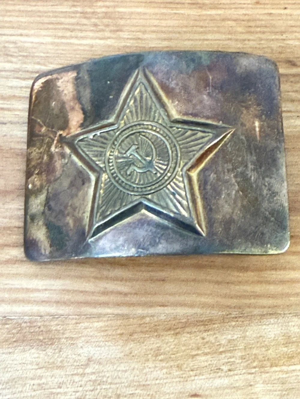 Cold War-Era Soviet Union Belt Buckle Vintage Red Army